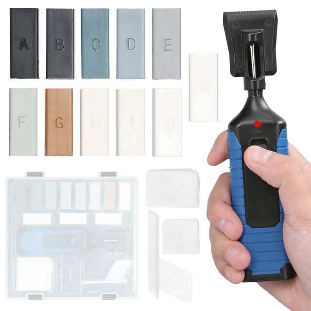 Amdohai Multifunction Repairing Tool Set DIY Repairing Tool Set Vinyl PVC Plastics Scratch Repairing Crack Fill