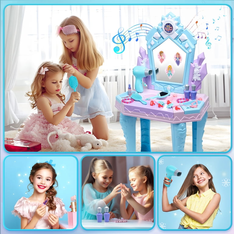 Toddler Vanity Table with Mirror, Lights, and Music photo 8