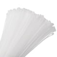 thumbnail image 1 of Unique Bargains 200pcs 12' 40 Lbs Cable Zip Ties Self-Locking Long Nylon Cable Tie Wraps 3/16' for Cord Management, White, 1 of 6