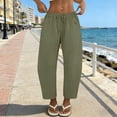 thumbnail image 6 of Casual Pants for Women Barrel Sweatpants Women Baggy Barrel Pants Wide Leg Elastic Waisted Pants Casual Gym Trousers, 6 of 6