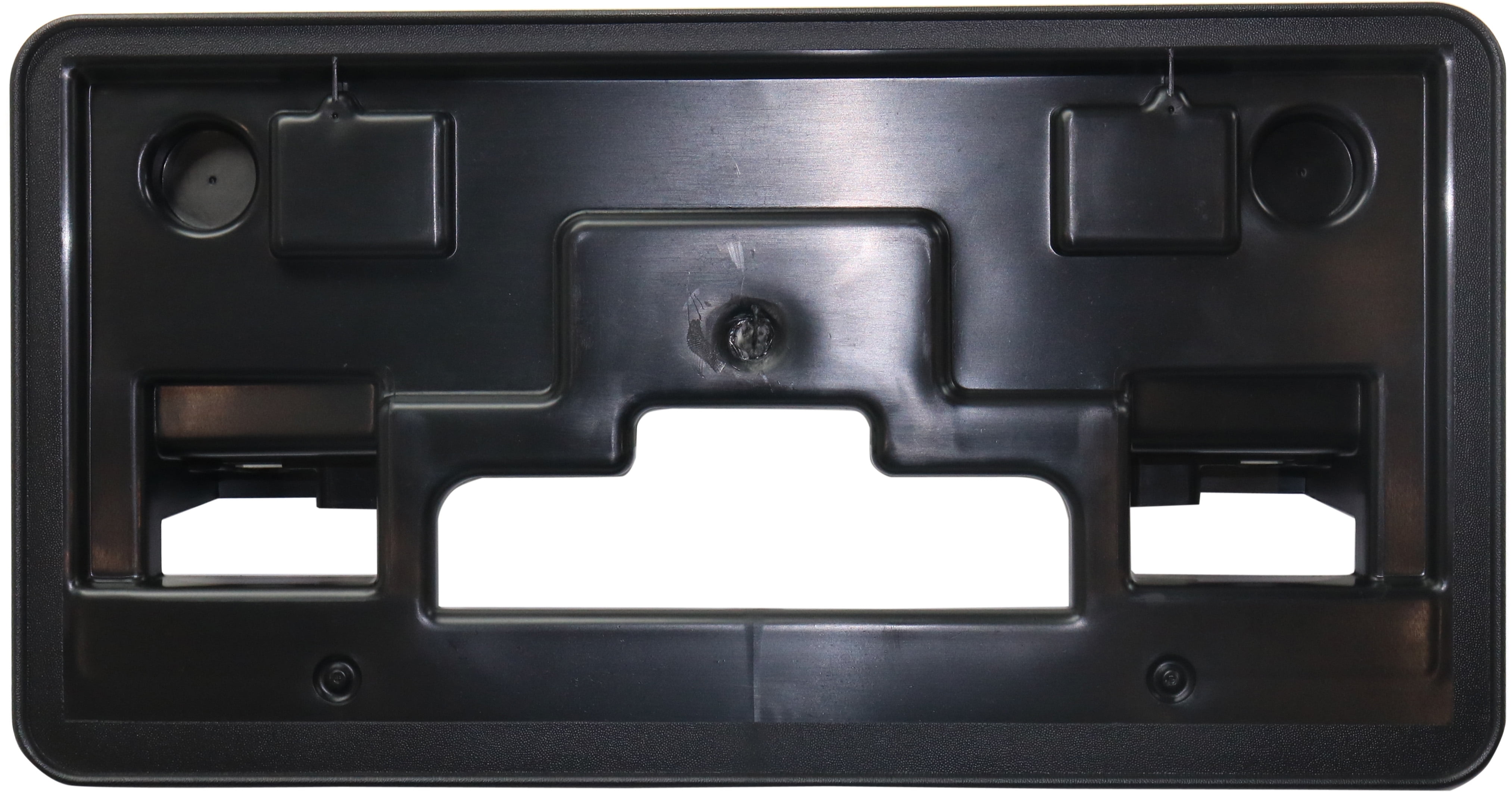Front License Plate Bracket For 2018-2020 Honda Accord Sedan & Hybrid - Black Textured Plastic, Direct Replacement