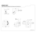 thumbnail image 2 of Kingston Brass KB650SO Chatham Robinet de Douche, Noir Mat, 2 of 2