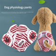 thumbnail image 4 of Pañal lavable para perra Red Stripe - 1 pieza, pantalón reutilizable para perra, pantalón higiénico para perro, pantalón fisiológico lavable para perro, adecuado para perra y cachorro (M), 4 of 5