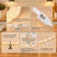 Wled Rope Light Warm White 25FT Cuttable Waterproof LED Rope Lights for Indoor Outdoor ...