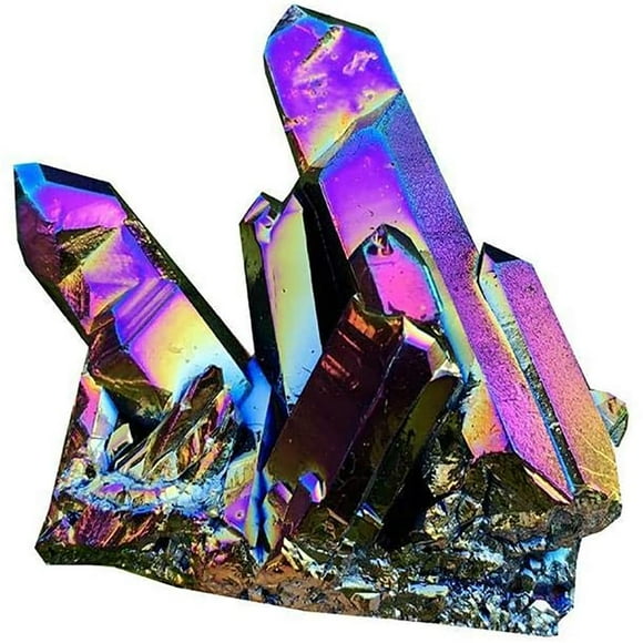 Natural Colorful Rainbow Crystal Stone Natural Rock Crystal Cluster Geode Stone Specimen Home Decor