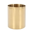 thumbnail image 4 of 4-Piece Pencil Cup Holder Pen Pot Maquillaje Pinceles Holder Escritorio Papelería Organizador Acero Inoxidable (Oro), 4 of 5