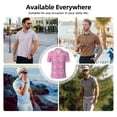thumbnail image 4 of Kdxio French Bulldog Print Men's Short Sleeve Polo Shirt,Midweight Men's Shirt, 4 of 6