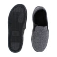 thumbnail image 3 of Isotoner Men's Heathered Knit Twin Gore Closed Back Slipper, 3 of 5