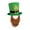 Brown, variant on Odeerbi St. Patrick's Day Top Hat with Beard for Men Women New Trendy Green Irish Hat With Beard Performance Hat Unisex Party Hat