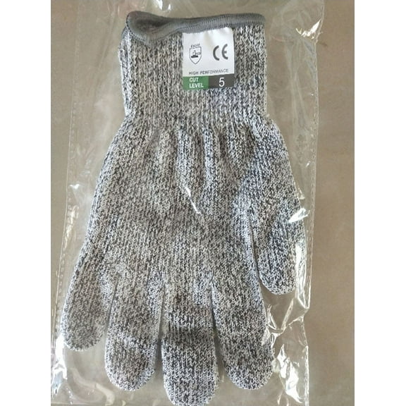 TECHTONGDA Cut Resistant Wear Gloves 1 Pair High Performance HPPE Anti-Cutting Hand Protection Gloves for Kitchen Cutting, Slicing, Yard-work, Wood Carving