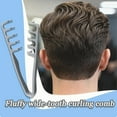 thumbnail image 2 of Texture Comb, Volumizing Wide-Tooth Hair Styling Comb, Fluffy Wide Tooth Curly Hair Comb, Men's Textured StylingComb for Volume, Fringe Parting Styling Accessory, for Men & Women, 2 of 7