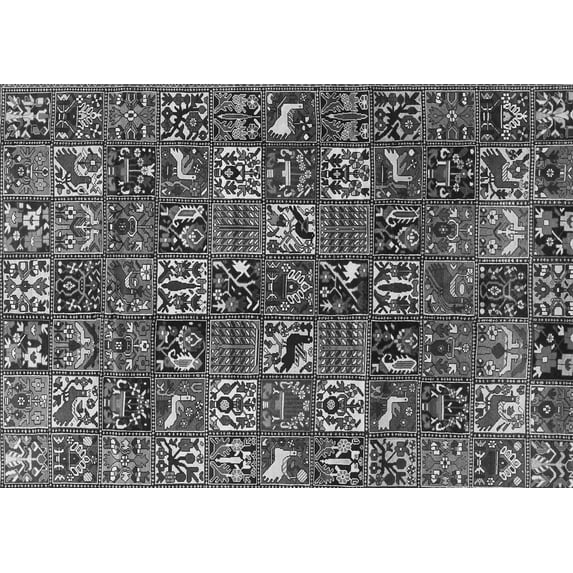 Ahgly Company Indoor Rectangle Persian Gray Traditional Area Rugs, 4' x 6'