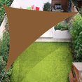 thumbnail image 2 of Garden sunshade sail canopy tent portable camping windproof and waterproof outdoor products triangle canopy ArmyGreen 3 meters with 3 carabiner, 2 of 5