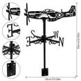 thumbnail image 4 of Wind Direction Indicator Metal Weather Vane Weather Resistant Retro Creative Roof Decor Accessories for Outdoor Garden Yard, 4 of 11