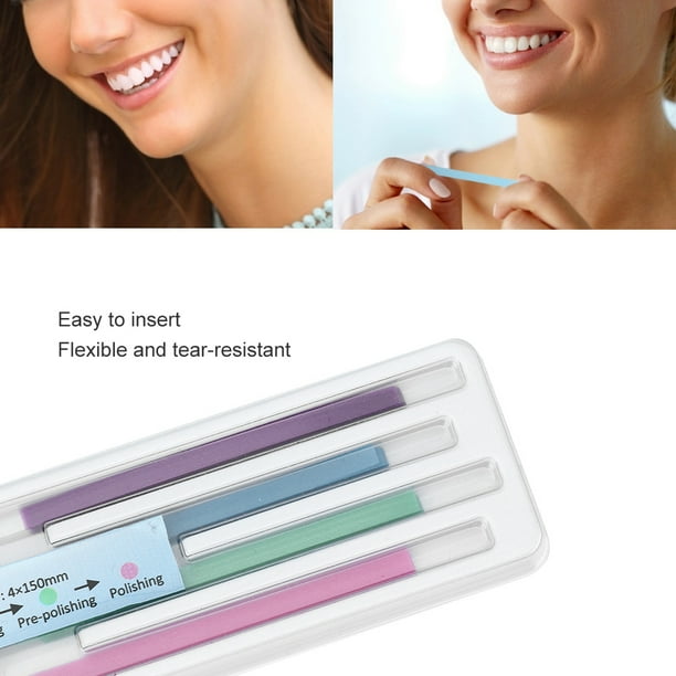 OTVIAP 60Pcs/Pack Dental Abrasive Strips Teeth Polishing Finishing