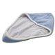 thumbnail image 1 of Terciopelo de coral suave Mujeres Instantáneo Secado Sombrero Microfibra Súper húmedo Curly Hair Care Wrap Linda gorra Loop Turban Toalla Baño Azul Luz Gris Scienceny HA010397-04, 1 of 6