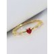 thumbnail image 2 of 1 PC Fashion Cubic Zirconia Heart Ring For Women For Valentine's Day Gift Wedding Anniversary Party Jewelry, 2 of 5