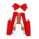 thumbnail image 5 of Conjunto de tirantes para niños, pajarita, tirantes para esmoquin, ropa roja, accesorios, pantalones, tirantes para niños y niñas, traje de baile, Hugo pajarita con tirantes para niños, 5 of 9