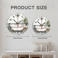 thumbnail image 7 of YladaFaie Watercolor Vintage Bathtub Wall Clocks for Living Room Decor,Kitchen Clocks Wall Battery Operated - 10 Inch Round Bathroom Wall Clock Silent Non-Ticking, 7 of 7