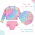 thumbnail image 6 of Toddler Girls Rash Guard Sets with Bikini Bottoms Swimwear（4-7Y）, 6 of 8