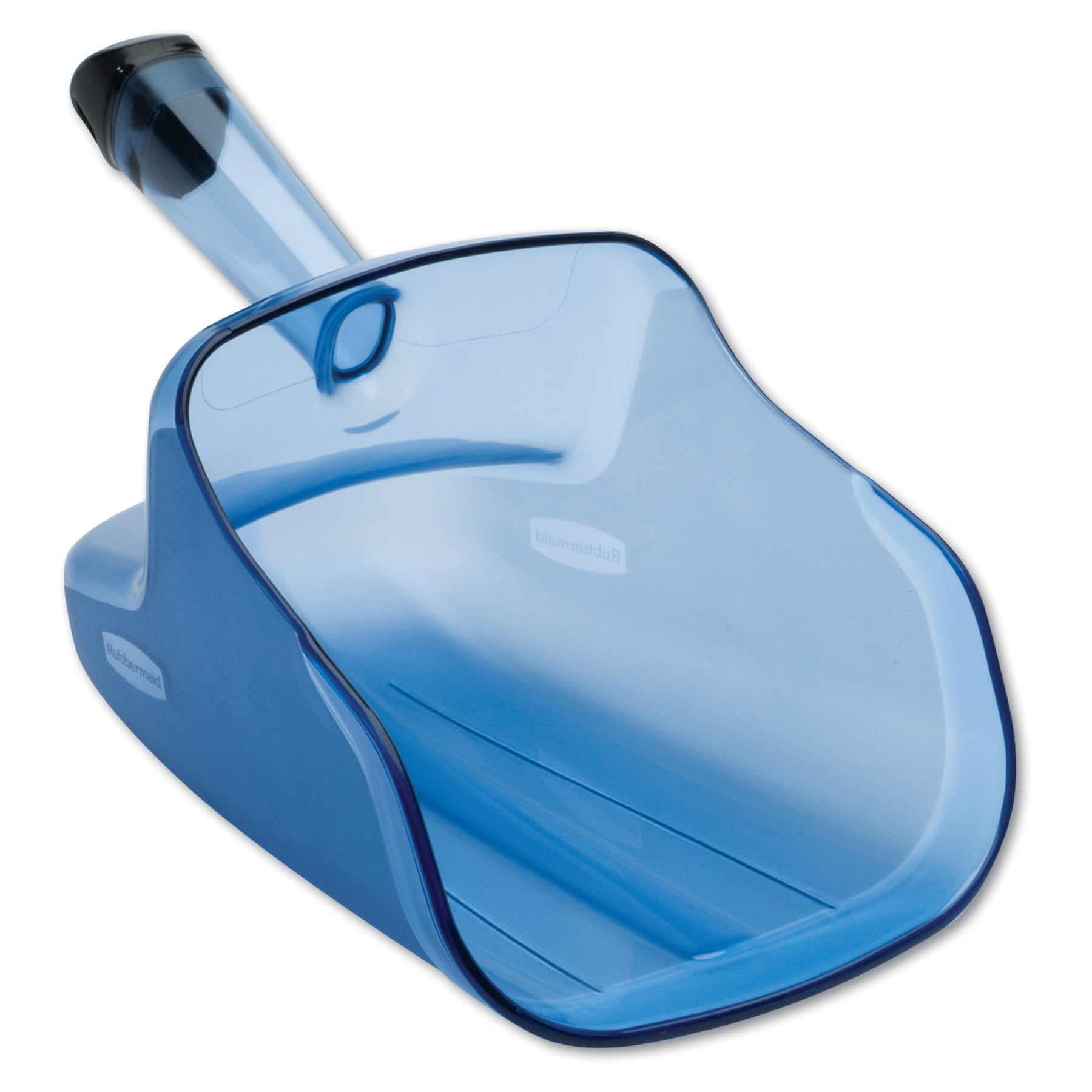 Rubbermaid Commercial HandGuard Scoop, 74oz, Transparent Blue