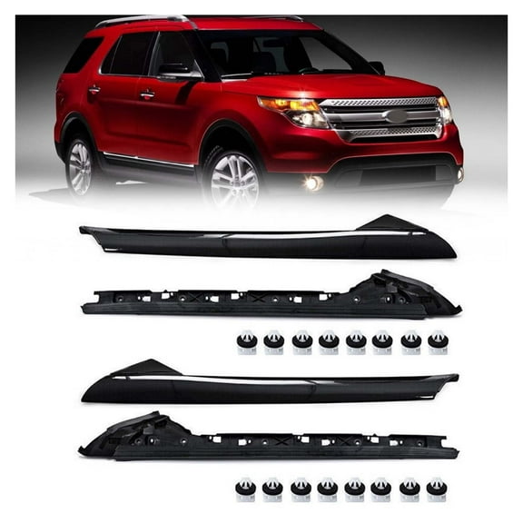 WaiRitoday Left & Right Side Windshield A Pillar Molding Trim Fit For 2011-19 Ford Explorer