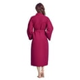 thumbnail image 2 of Luxurious Soft Absorbent Lightweight Long Kimono Waffle Spa Bathrobe for Women, 2 of 5