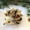 Cotton Shell Hedgehog 2, variant on Straw-woven forest animal decorations, including raccoons, squirrels, rabbits, and hedgehogs, suitable for Christmas tree decorations, table displays, and holiday gifts