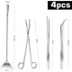 thumbnail image 2 of Kit de paisajismo acuático 4 en 1 para acuarios, kits de herramientas para acuarios de plantas de acero inoxidable, pinzas, tijeras, espátula para acuaristas principiantes, mantenimiento de acuarios esquí esquí Gafas de esquí, 2 of 5