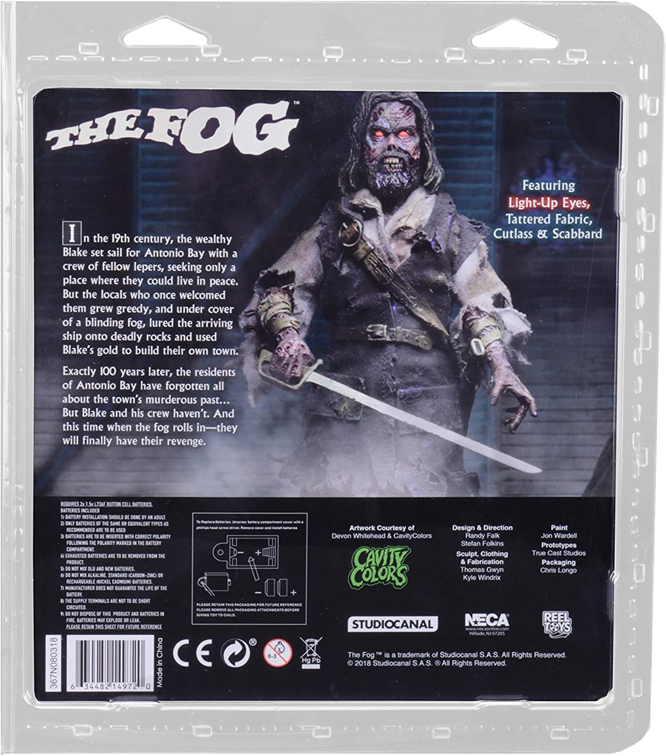 NECA - The Fog - 8? Clothed Action Figure - Captain Blake