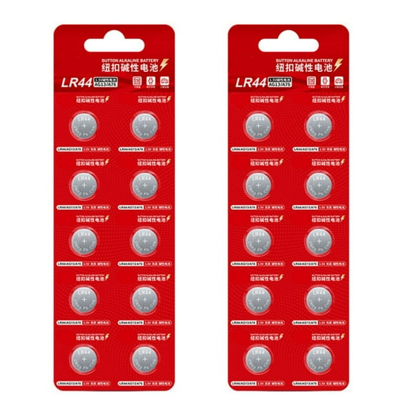 LR44 1.5V Button Batteries AG13 A76 Alkaline 10/20 Pack for Calculators Keychain Gadgets Small Devices Cells