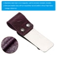thumbnail image 4 of Uxcell Stainless Steel Pen Loop Notebook Clip Carved Leather Holder Sleeve, Purple 2 Pack, 4 of 5