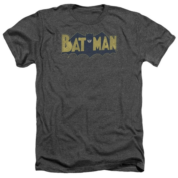 Batman Men's Vintage Logo Splatter T-shirt XX-Large Grey