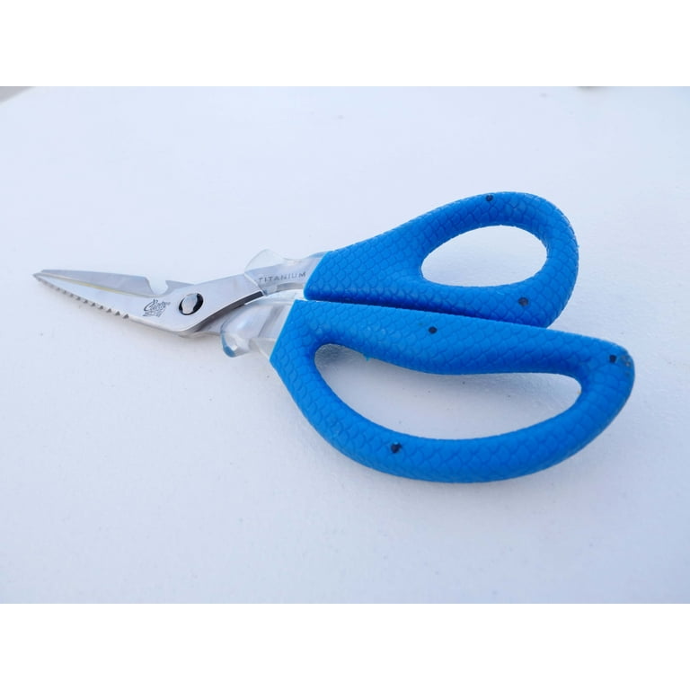 SKEATS CLAWS 110mm 自宅保管　　未使用　青 Cuda Marine Shears Fish Scaler Tool - Titanium Blades, Handles