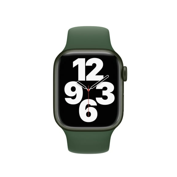 Pre-Owned Apple, A2475, Watch Series 7, Alarm, GPS + Cellular, Aluminum Case - Clover Sport Band, 18 Hour Battery Life, iOS, Green/41mm, 1
