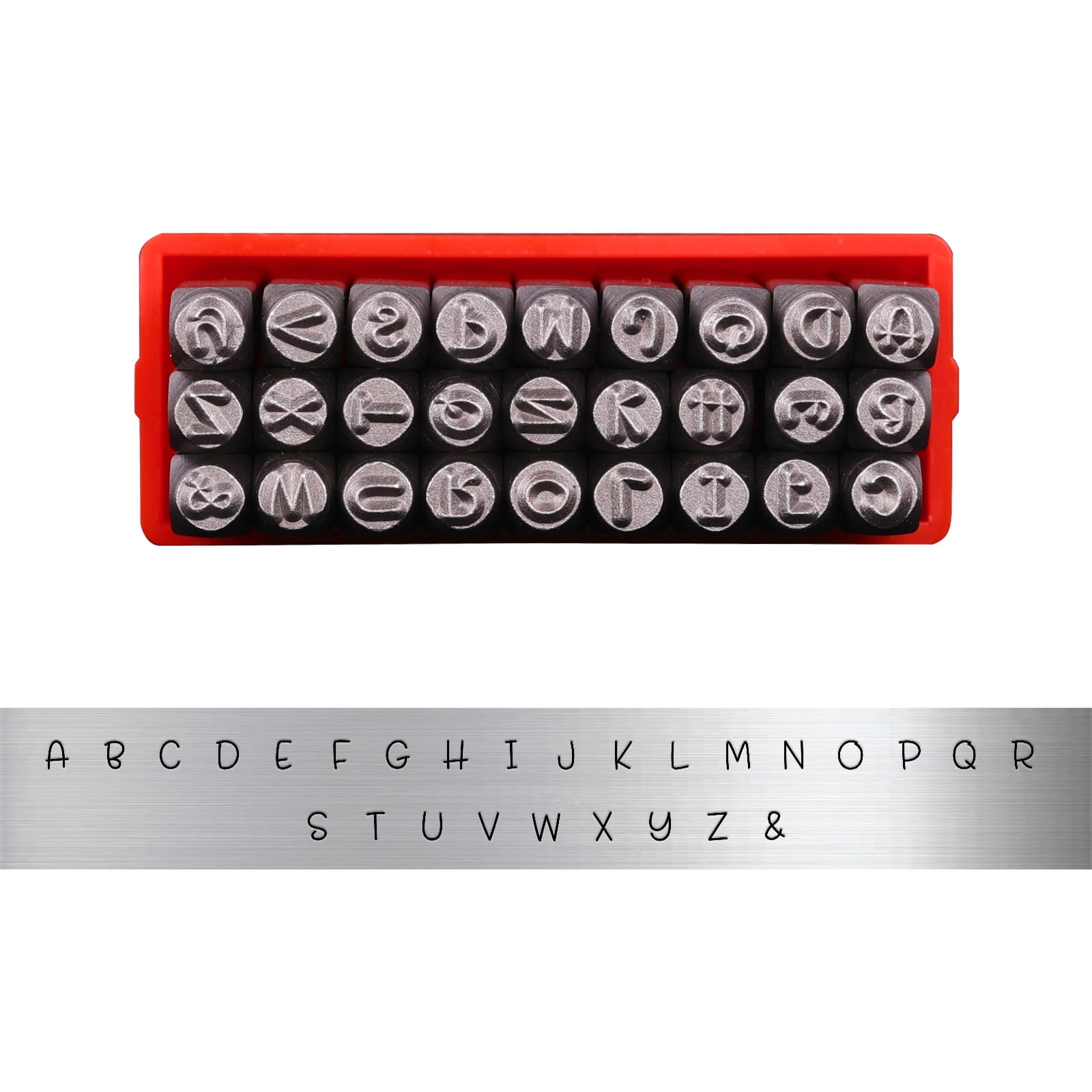Metal Letter Punches Embossing Tool 3mm Leather Number Letter Stamper Punching Tool For Leather Engraving Jewelry Making