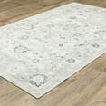 thumbnail image 3 of Oriental Weavers Windham Hand-made Wool Blend Area Rug - WIN04 - 9' x 12' - in Ivory/ Teal Blue - Vintage Inspired, Hand-Made Wool Blend Rugs, Dining, Living Room Rug, 3 of 5