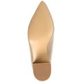 thumbnail image 6 of Journee Womens Kayden Back Heel Zip Stacked Heel Booties, 6 of 9