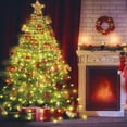 thumbnail image 4 of Cadena de luces para árbol de Navidad, 400 luces LED de 2 m para Navidad, cadena de luces para árbol de Navidad con 8 modos de iluminación, decoración de interior y exterior de color blanco cálido, 4 of 5