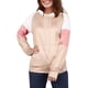 thumbnail image 3 of Sudaderas con capucha de bloque de color para mujer, sudadera de manga larga, jersey, túnica, tops con bolsillo para niñas y adolescentes Adepaton WRMH-135-18, 3 of 8