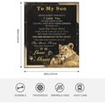 thumbnail image 2 of Gifts for Adult Son Birthday Gifts for Son from Mom to Son Gifts for 18 Year Old Boy, Son Gifts from Mom and Dad Gift for Son Gifts from Dad, Gifts for My Son Blanket from Mom 50"x60"in, 2 of 6