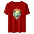 thumbnail image 4 of Sakmal Short Sleeve Casual Tops for Women Crew Neck Graphic T-Shirts Womens Shirts, 4 of 4