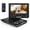 Black 7.5", variant on CocoBear 12.5" Portable DVD Player with 10.5" Swivel Screen, 1024x600 HD, 4-6H Battery, Car Charger, USB/SD/AV Support, Region Free, Dual Speakers, Black