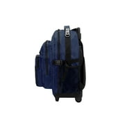 Everest Unisex Deluxe Backpack On Wheels 13.5x 21x 12 Navy
