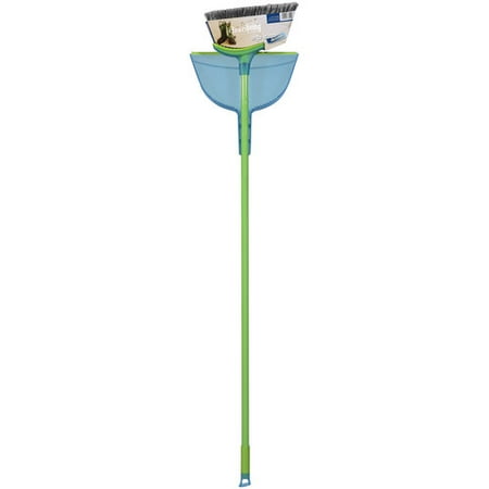 Clean Living By Casabella Angle Broom With Snap On Dustpan, 1 st