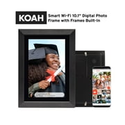 Koah Smart WiFi 10.1 Inch Digital Photo Frame with FRAMEO (8GB, Black Wood)