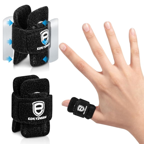 EDNYZAKRN 2Pcs Thumb Splint, Ajustable 2 Metal Bar Trigger Finger Splint Fit for Men and Women
