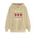 thumbnail image 4 of Sudadera Con Capucha de Navidad Para Mujer, Blusa de Camisa Con Bolsillo de Manga Larga Con Estampado A La Moda Odeerbi ODB197381, 4 of 5