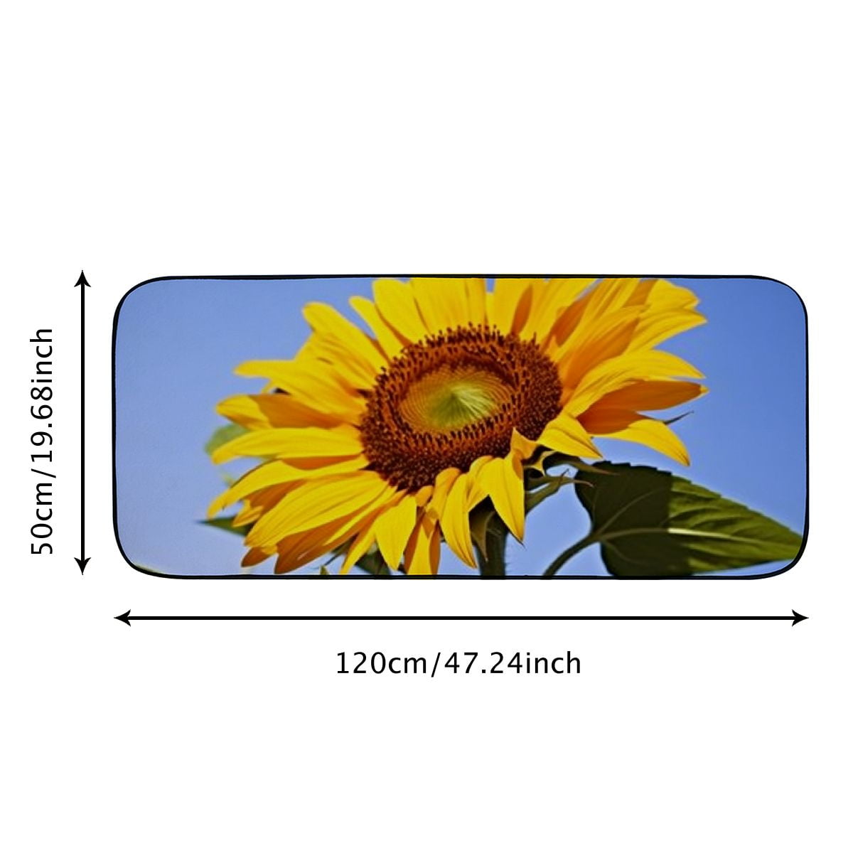 Qinduosi Decorative Door Mat, Door Mat with Non-Slip Rubber Backing, Easy Cleaning, Traps Dirt, for Entry, Patio, Garage 19.68*47.24 in