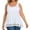 #1 Tank Top - White, variant on QRIC Women's Cami with Built in Bra Cup Summer Casual Flowy Swing Pleated Plus Size Lace Tank Top with Wide Strap (S-4XL)